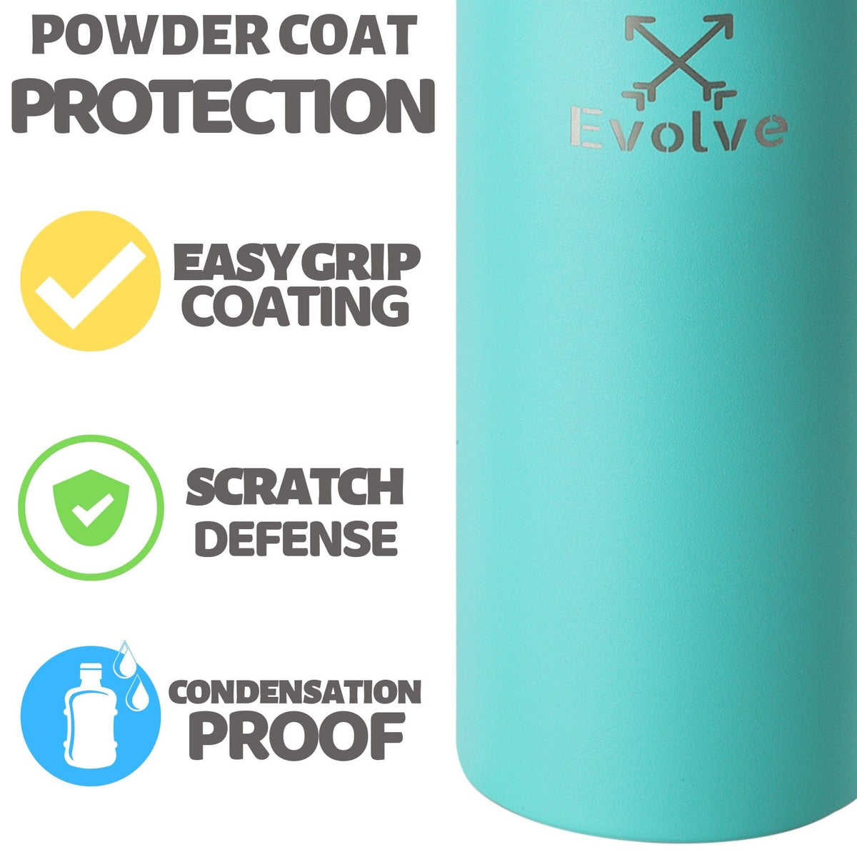EVOLVE Insulated Stainless Steel Water Bottle 25 oz. - EvolveTravelGoods